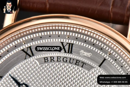 Rolex Breguet Classique 5177 38.5mm LTF White Dots Dial Roma Marker Brown Leather MY9015 High Resolution View