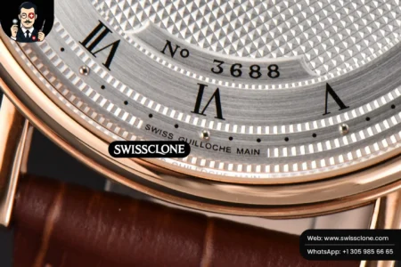 Rolex Breguet Classique 5177 38.5mm LTF White Dots Dial Roma Marker Brown Leather MY9015 High Resolution View