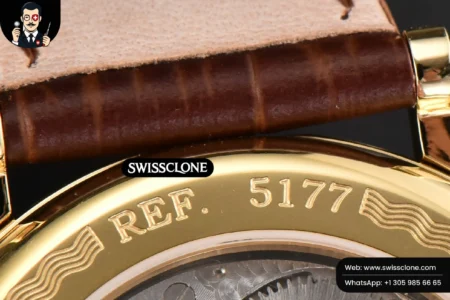 Rolex Classique 5177 38.5mm LTF White Dots Dial Roma Marker Brown Leather MY9015 High Resolution View
