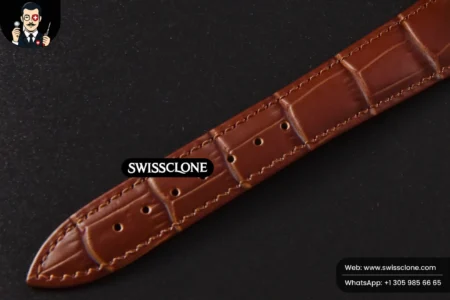 Rolex Classique 5177 38.5mm LTF White Dots Dial Roma Marker Brown Leather MY9015 High Resolution View