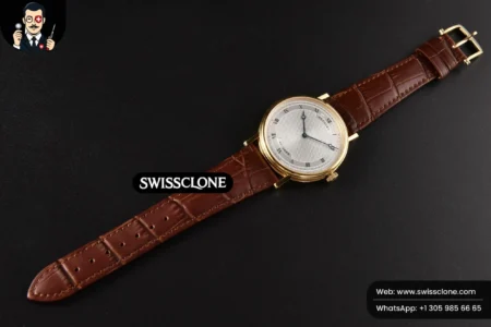 Rolex Classique 5177 38.5mm LTF White Dots Dial Roma Marker Brown Leather MY9015 High Resolution View