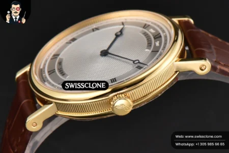 Rolex Classique 5177 38.5mm LTF White Dots Dial Roma Marker Brown Leather MY9015 High Resolution View