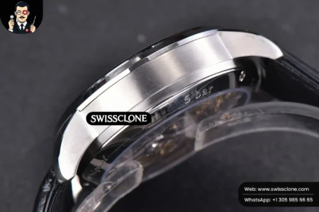 Rolex Glashütte Original PanoMatic Lunar TZF 40mm White Dial Black Leather (ZF Factory) High Resolution View