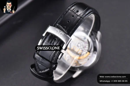 Rolex Glashütte Original PanoMatic Lunar TZF 40mm White Dial Black Leather (ZF Factory) High Resolution View