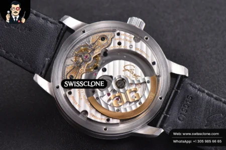 Rolex Glashütte Original PanoMatic Lunar TZF 40mm White Dial Black Leather (ZF Factory) High Resolution View