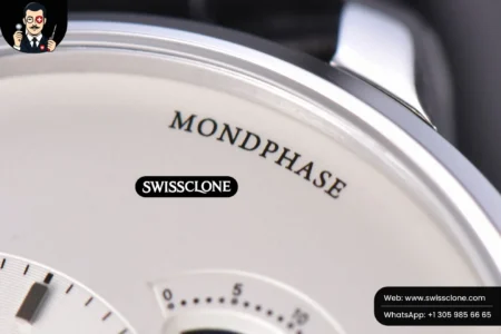 Rolex Glashütte Original PanoMatic Lunar TZF 40mm White Dial Black Leather (ZF Factory) High Resolution View
