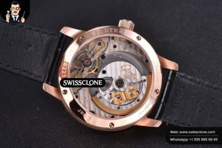Rolex Glashütte Original PanoMatic Lunar TZF 40mm White Dial Black Leather (ZF Factory) High Resolution View