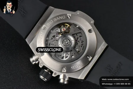 Hublot Big Bang Unico 45mm BBF Skeleton Dial Ceramic Bezel Black Rubber High Resolution View