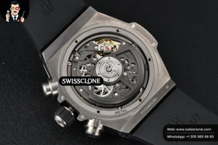 Hublot Big Bang Unico 45mm BBF Skeleton Dial Ceramic Bezel Black Rubber High Resolution View