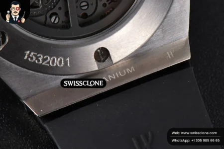 Hublot Big Bang Unico 45mm BBF Skeleton Dial Ceramic Bezel Black Rubber High Resolution View