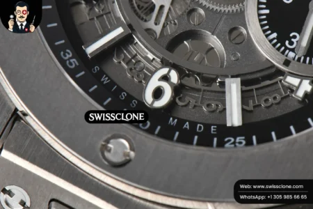Hublot Big Bang Unico 45mm BBF Skeleton Dial Ceramic Bezel Black Rubber High Resolution View