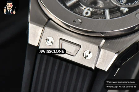 Hublot Big Bang Unico 45mm BBF Skeleton Dial Ceramic Bezel Black Rubber High Resolution View