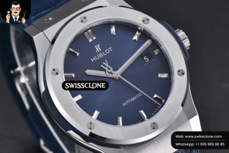 Hublot Classic Fusion 42mm JJ+F Blue Dial Blue Leather High Resolution View