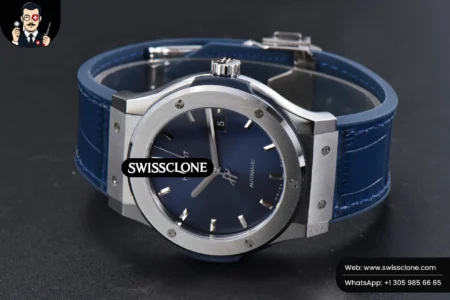 Hublot Classic Fusion 42mm JJ+F Blue Dial Blue Leather High Resolution View