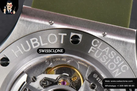 Hublot Classic Fusion 42mm JJ+F Green Dial Green Rubber High Resolution View