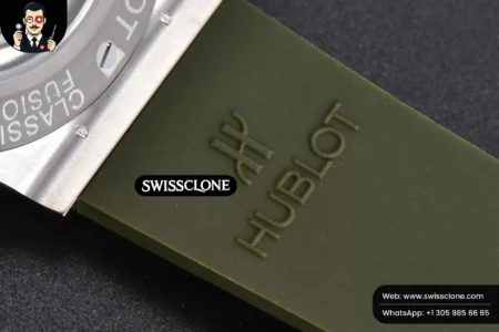 Hublot Classic Fusion 42mm JJ+F Green Dial Green Rubber High Resolution View