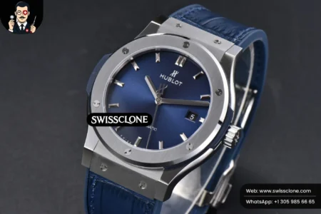 Hublot Classic Fusion 42mm JJ+F Blue Dial Blue Leather High Resolution View