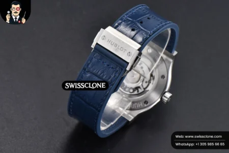 Hublot Classic Fusion 42mm JJ+F Blue Dial Blue Leather High Resolution View