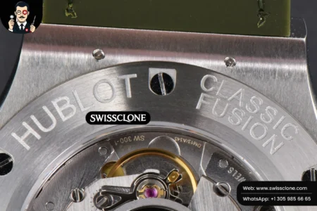 Hublot Classic Fusion 42mm JJ+F Green Dial Green Leather High Resolution View