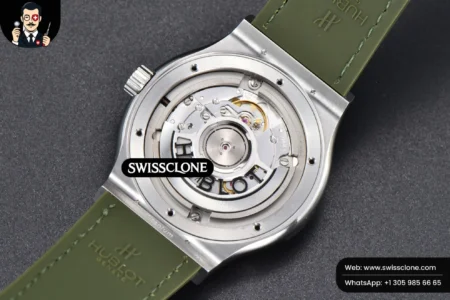 Hublot Classic Fusion 42mm JJ+F Green Dial Green Leather High Resolution View