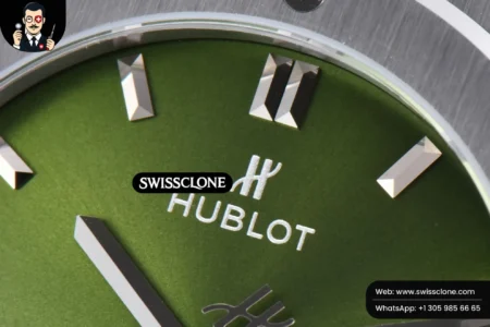 Hublot Classic Fusion 42mm JJ+F Green Dial Green Leather High Resolution View