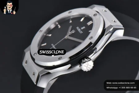 Hublot Classic Fusion 42mm JJ+F Gray Dial Black Rubber High Resolution View