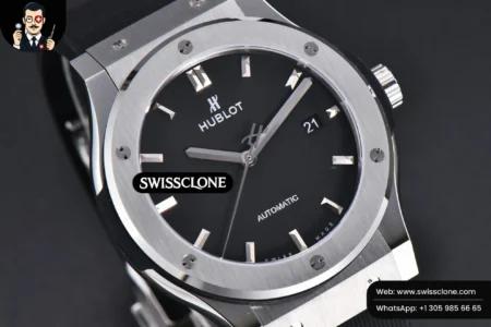 Hublot Classic Fusion 42mm JJ+F Gray Dial Black Rubber High Resolution View