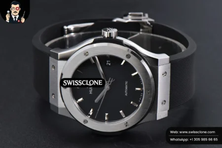Hublot Classic Fusion 42mm JJ+F Gray Dial Black Rubber High Resolution View