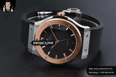 Hublot Classic Fusion 42mm RG/SS JJ+F Black Dial Black Rubber High Resolution View