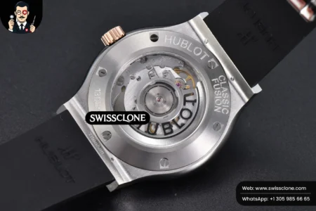 Hublot Classic Fusion 42mm RG/SS JJ+F Black Dial Black Rubber High Resolution View