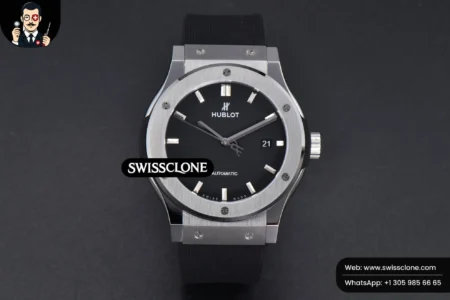 Hublot Classic Fusion 42mm JJ+F Gray Dial Black Rubber High Resolution View