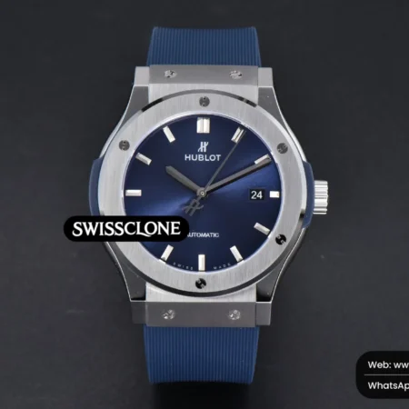 Hublot Classic Fusion 42mm JJ+F Blue Dial Blue Rubber High Resolution View