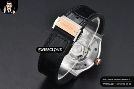 Hublot Classic Fusion 42mm RG/SS JJ+F Black Dial Black Leather High Resolution View