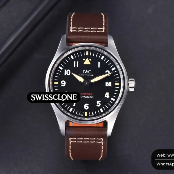 IWC Mark XVIII IW327010 MKSF 40mm Blue Dial Le Petit Prince Brown Leather 9015 High Resolution View