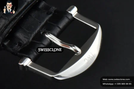 IWC Portofino Automatic 40mm Blue Dial Silver Hands Black Croc High Resolution View