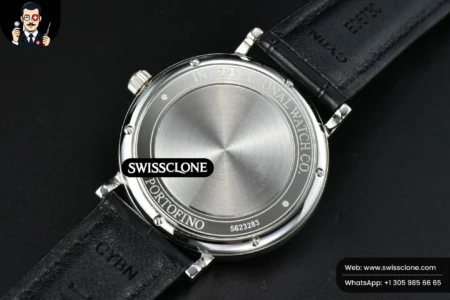 IWC Portofino Automatic 40mm Blue Dial Silver Hands Black Croc High Resolution View