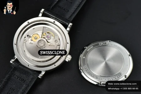 IWC Portofino Automatic 40mm Blue Dial Silver Hands Black Croc High Resolution View