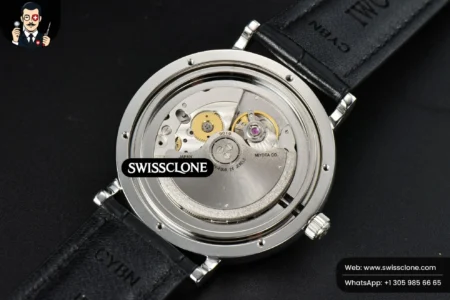 IWC Portofino Automatic 40mm Blue Dial Silver Hands Black Croc High Resolution View