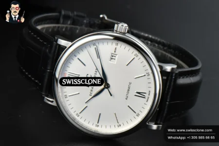 IWC Portofino Automatic 40mm White Dial Silver Hands Black Croc High Resolution View