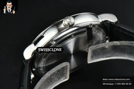 IWC Portofino Automatic 40mm White Dial Silver Hands Black Croc High Resolution View