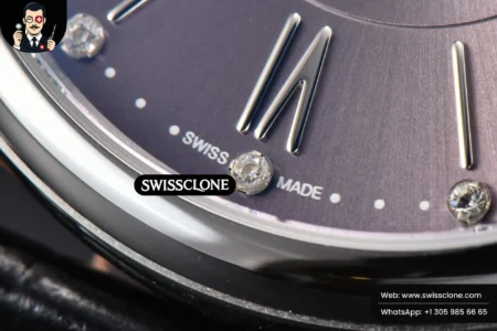 IWC Portofino V7F 37mm Gray Dial Silver Marker Black Leather High Resolution View