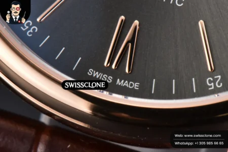 IWC Portofino V7F 40mm Gray Dial Marker Brown Leather High Resolution View