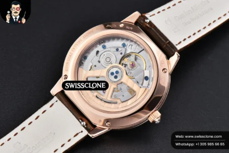 Rolex Jaeger LeCoultre Rendez Vous 36mm KZF Diamond Sky Brown Dial Brown Leather 9015 (ZF Factory) High Resolution View