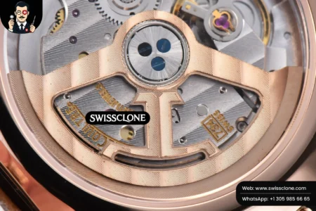 Rolex Jaeger LeCoultre Rendez Vous 36mm KZF Diamond Sky Brown Dial Brown Leather 9015 (ZF Factory) High Resolution View