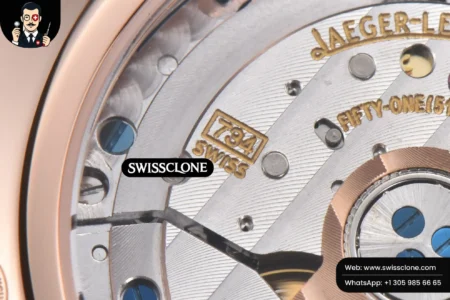 Rolex Jaeger LeCoultre Rendez Vous 36mm KZF Diamond Sky Brown Dial Brown Leather 9015 (ZF Factory) High Resolution View