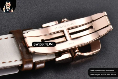 Rolex Jaeger LeCoultre Rendez Vous 36mm KZF Diamond Sky Brown Dial Brown Leather 9015 (ZF Factory) High Resolution View