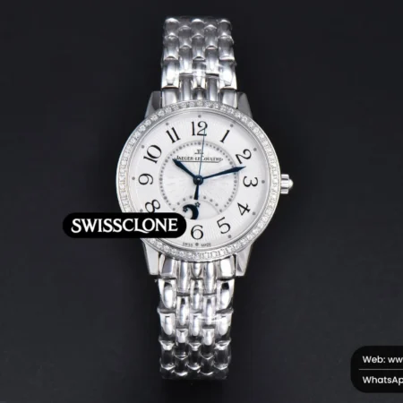 Rolex Jaeger LeCoultre Rendez Vous Night & Day 34mm Diamond White Textured Dial High Resolution View