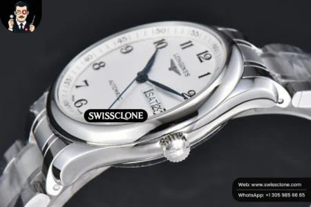 Rolex Longines Automatic 40mm LGF White Dial High Resolution View