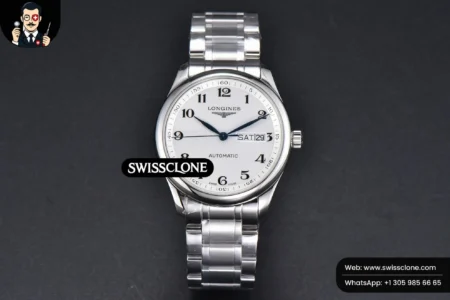 Rolex Longines Automatic 40mm LGF White Dial High Resolution View