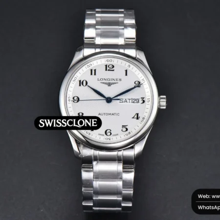 Rolex Longines Automatic 40mm LGF White Dial High Resolution View